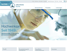 Tablet Screenshot of laborchemie.de